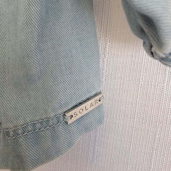 Solar Distressed Off the Shoulder Top - Picture 3 of 10